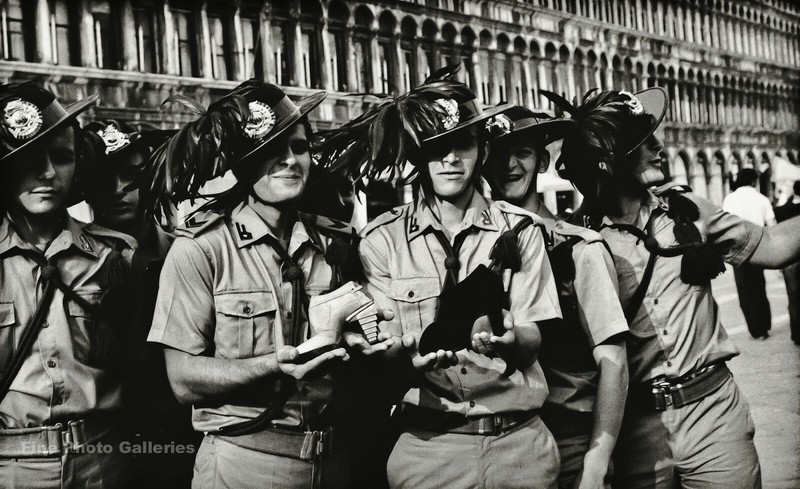 1985 Vintage HELMUT NEWTON Military Men & Ferragamo Shoes Italy Photo Art 11X14