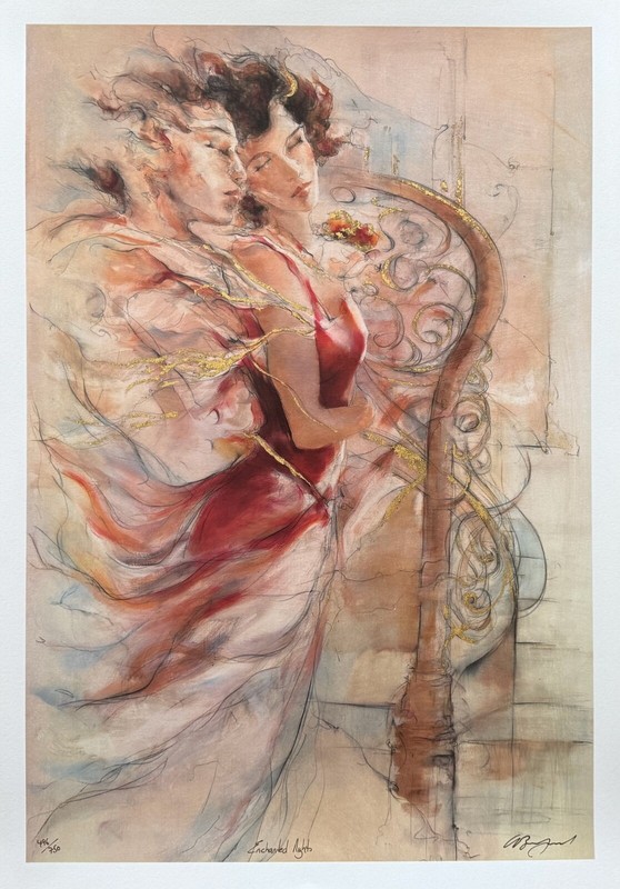 Gary Benfield ENCHANTED NIGHTS Hand Signed Limited Edition Serigraph Art gallery