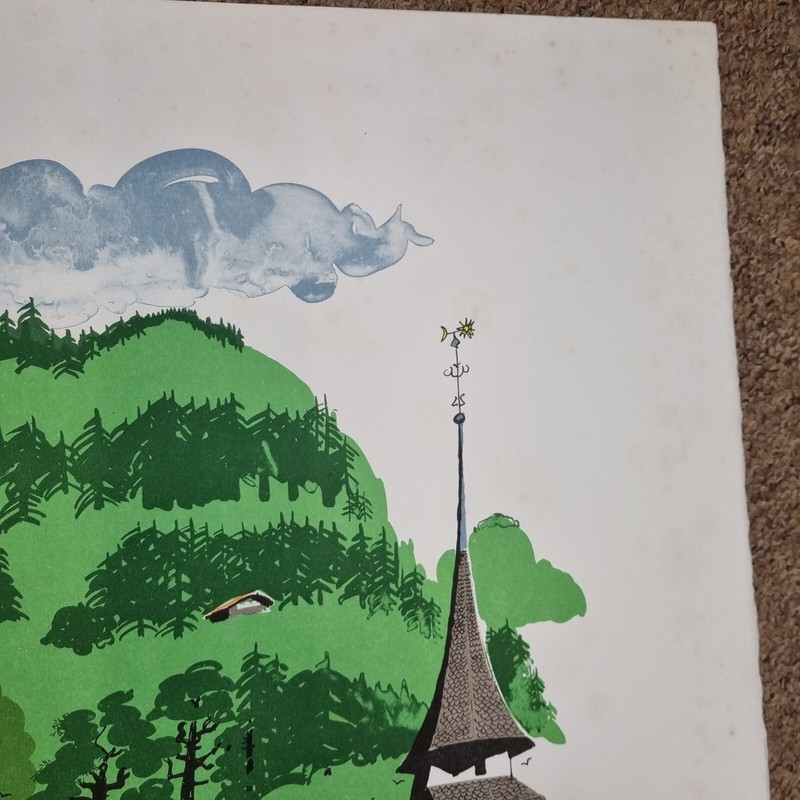 Paul Hogarth Unsigned Colour Print "Gsteig" From Curwen Archive gallery
