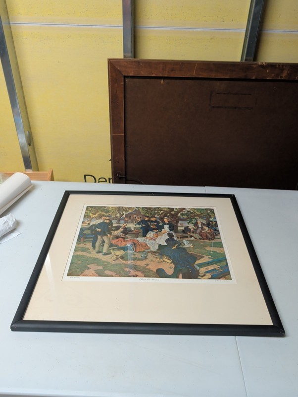 21×23″ Framed Print Of Osler At Old Blockley By Dean Cornwell Wyeth Philadelphia