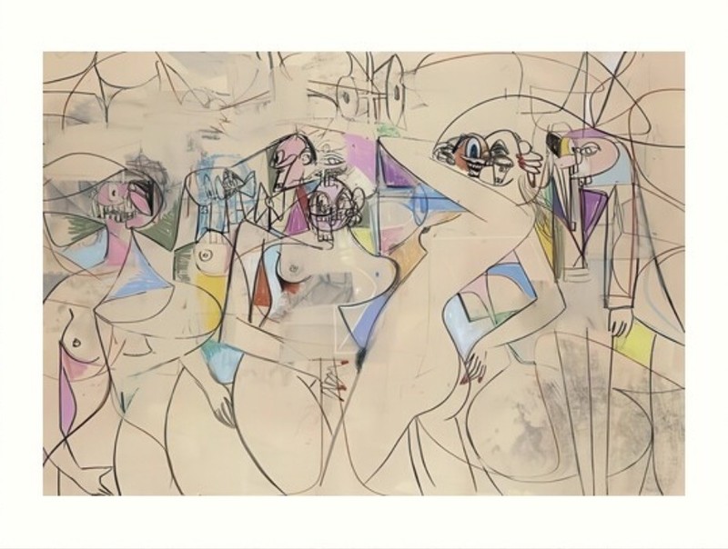 George Condo Dancing Figures (2010) Print Unframed