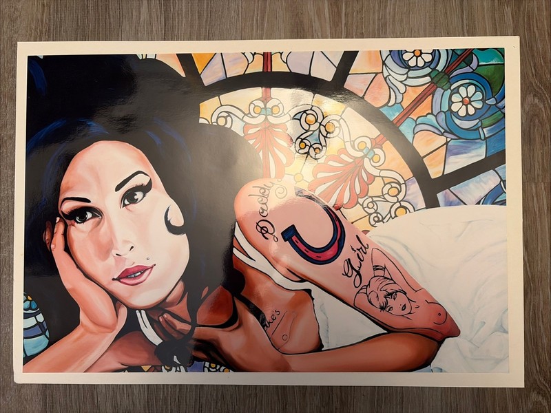 Amy Winehouse Art Print Unique From San Francisco 12 X 8