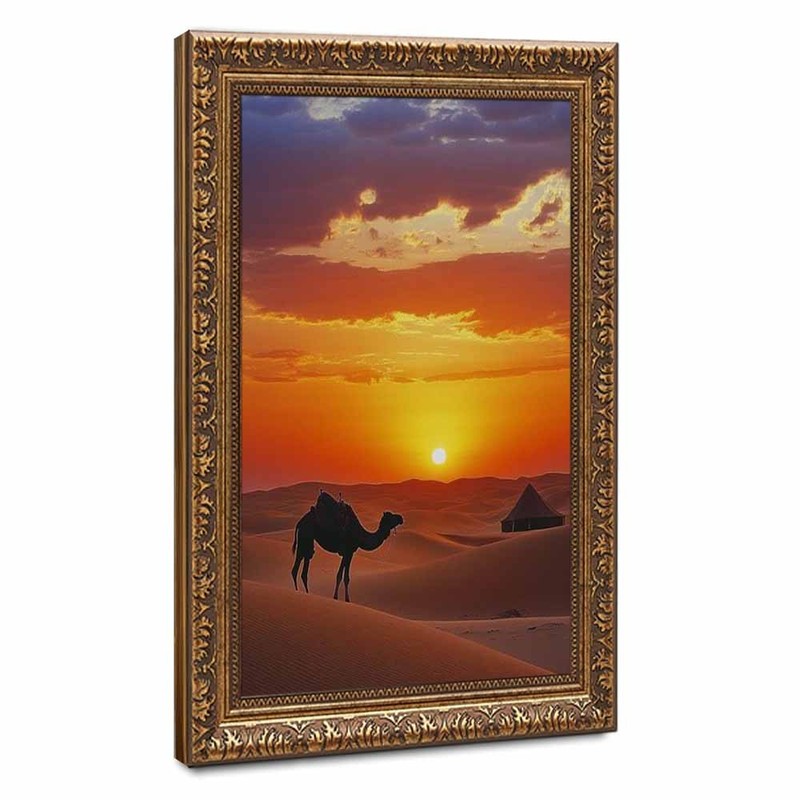 Desert Sunset Camel Wall Art Canvas Oil Paintings Reproduction