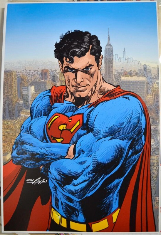 SUPERMAN Art PRINT DC Neal Adams art Man of Steel