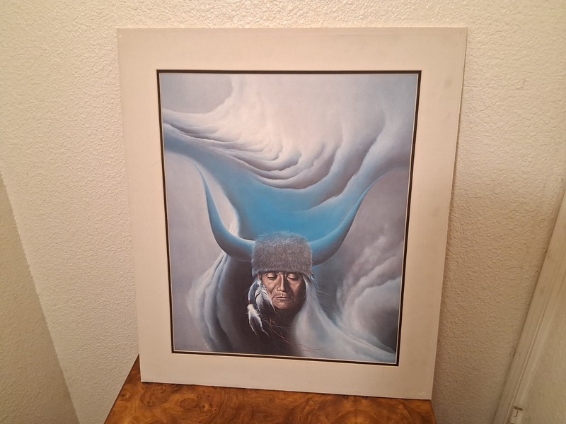 Frank Howell ‘Sky River’ Signed Offset Lithograph. Unframed.