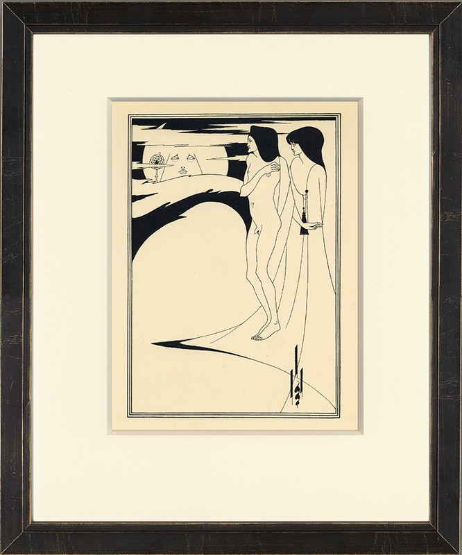 Scarce 1907 Exhib-Sized Salome Folio PL I «Woman in the Moon» Aubrey Beardsley