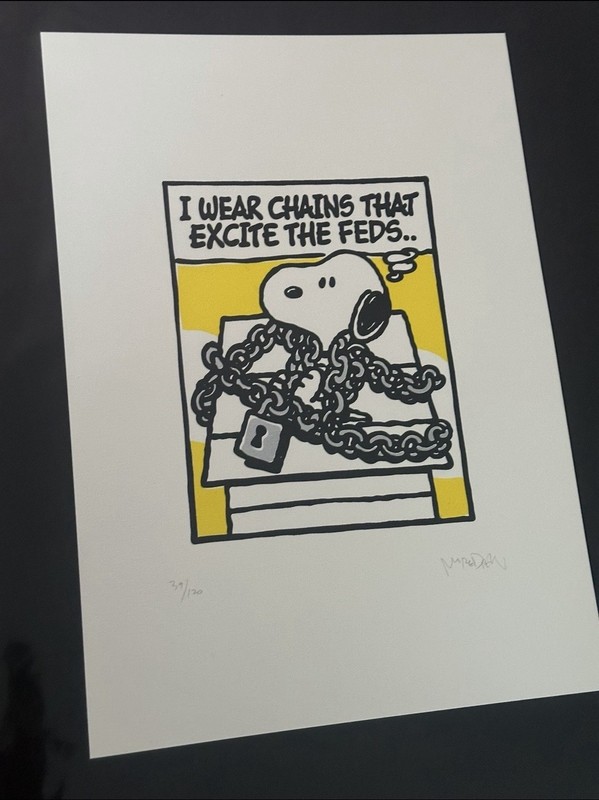 Mark Drew Chains That Excite The Feds Print SET Both Colors Gold/silver /120 gallery