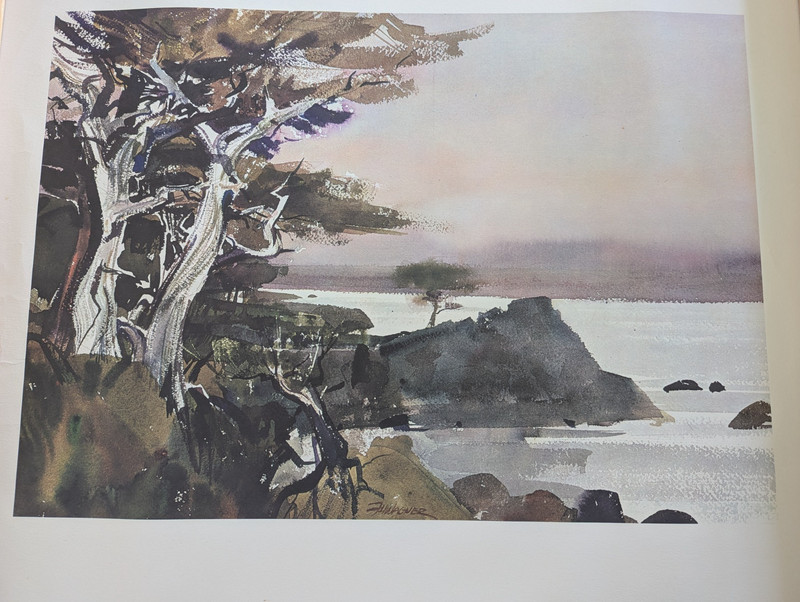 Vtg Classic Lithograph Print called «Down by the Sea» by Frank Wagner 27″ x 23″
