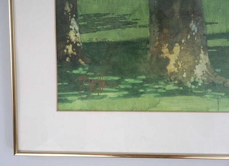 BART FORBES Signed Morning Round Framed Matted Golf Print Wall Art Picture gallery