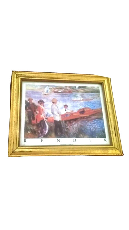Renoir Colorful 12″ X 10″ Print «Oarsmen At Chatou»–Print Size 6-1/8″ X 10.5″