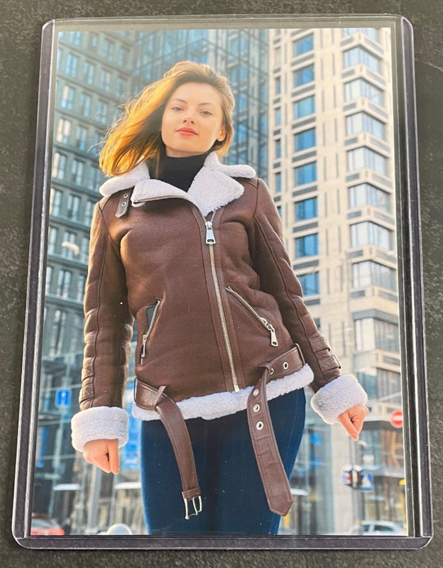 Two Sophie La Sage 4×6 Collectible Photographs (Adult Model) with Toploader