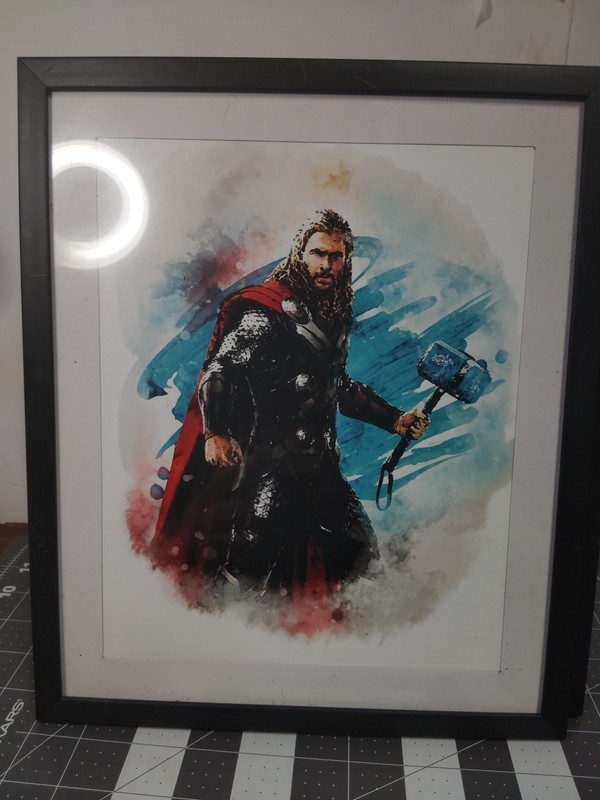 DC & Marvel Superhero's Watercolor Prints - Set of 9 Photos In Frames (9”-11”) gallery