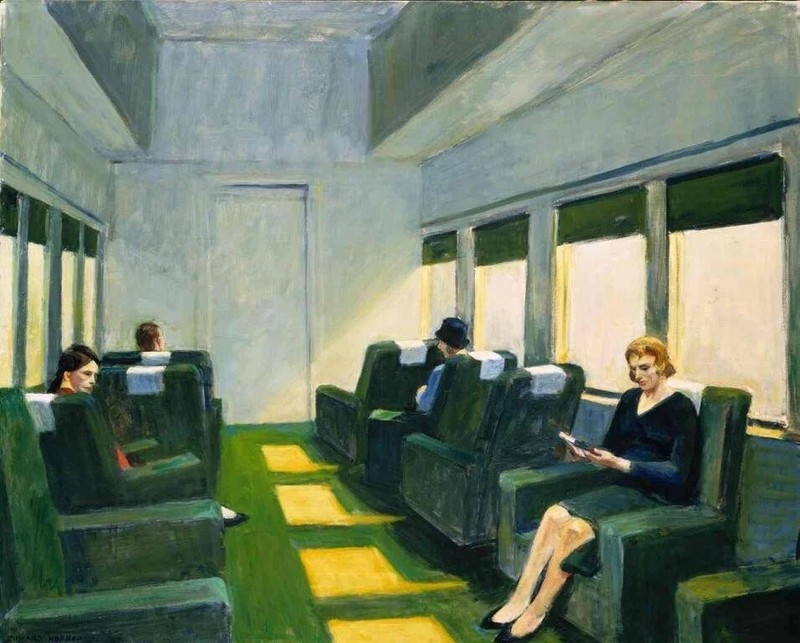 Chair Car American Realist Train Interior by Edward Hopper 1929 wall art