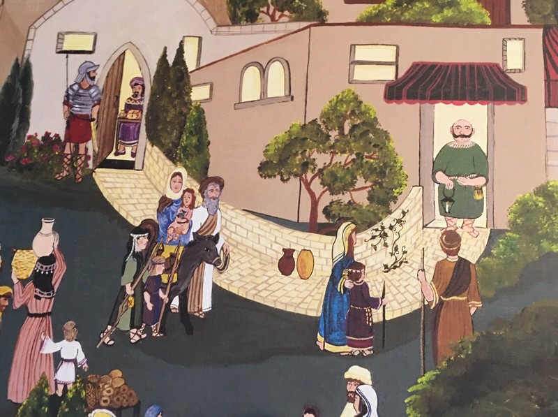 OH LITTLE TOWN OF BETHLEHEM by Deneille Moes Folk Art Signed Ltd Ed Lithograph gallery
