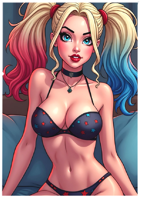 HARLEY QUINN * Fun Novelty * SUPERHERO * Art Card * ATC ACEO