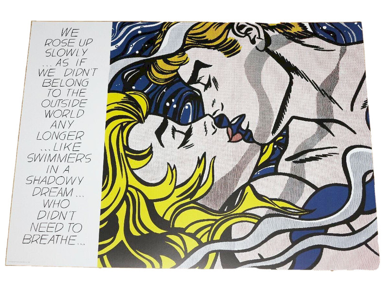 Roy Lichtenstein – We Rose Up Slowly Original 1969 Exhibition Poster Print 33×24