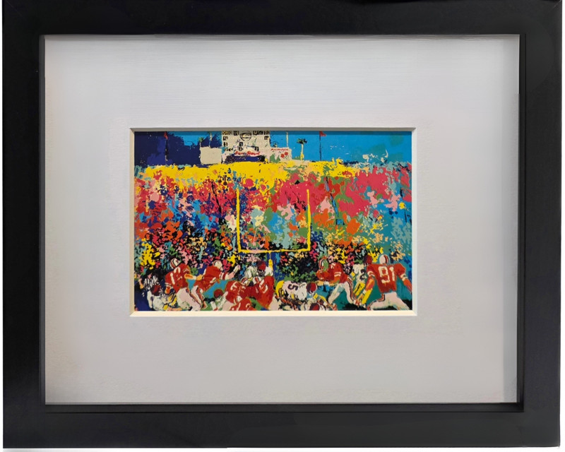 LEROY NEIMAN Rose Bowl Vintage 1983 Newly Framed Football Sports Print