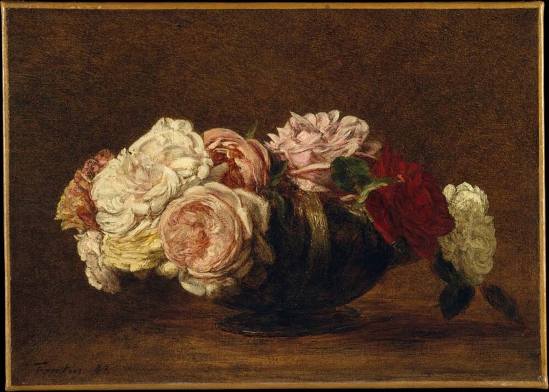 Henri Fantin-Latour – Roses in a Bowl (1883), A2 Print Poster