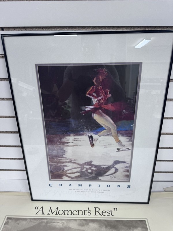 "Figure Skating" Bart Forbes Lithograph 1994 Olympics Champions Matted Framed BH gallery