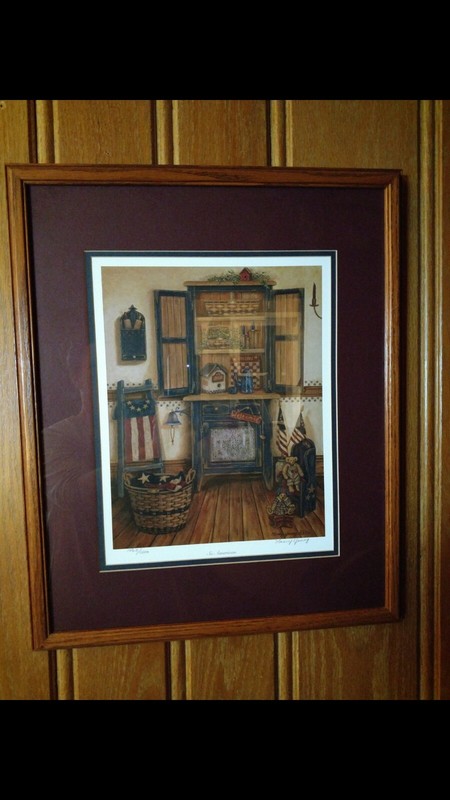 Nancy Young So American Signed & Numbered Double Matted Framed Print