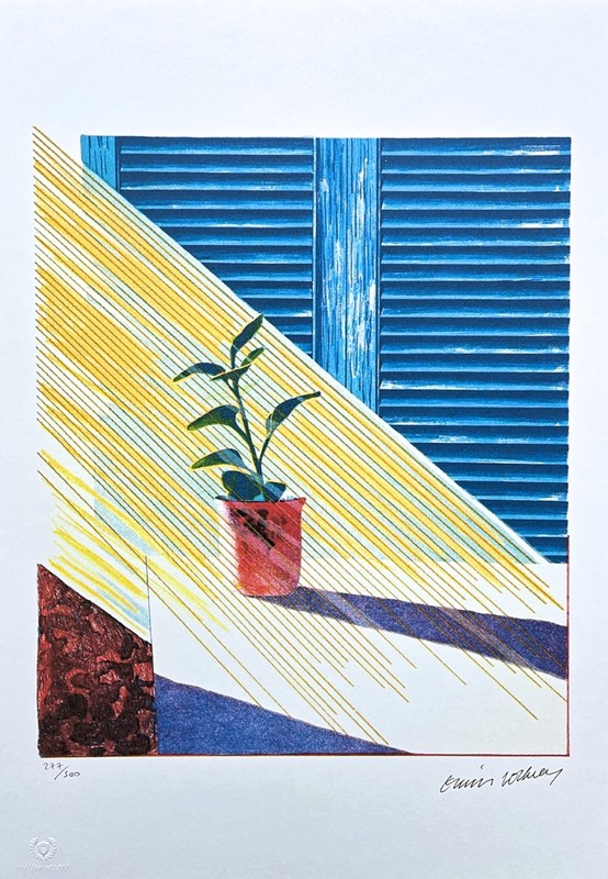 DAVID HOCKNEY – Sun ll – signed, numbered 11/500, 35×50 cm