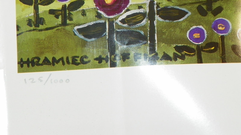 vtg print of Mackinac Iland 125/1000, 25 1/4" x 19" picture 21 3/4'' x 14 1/2'' gallery