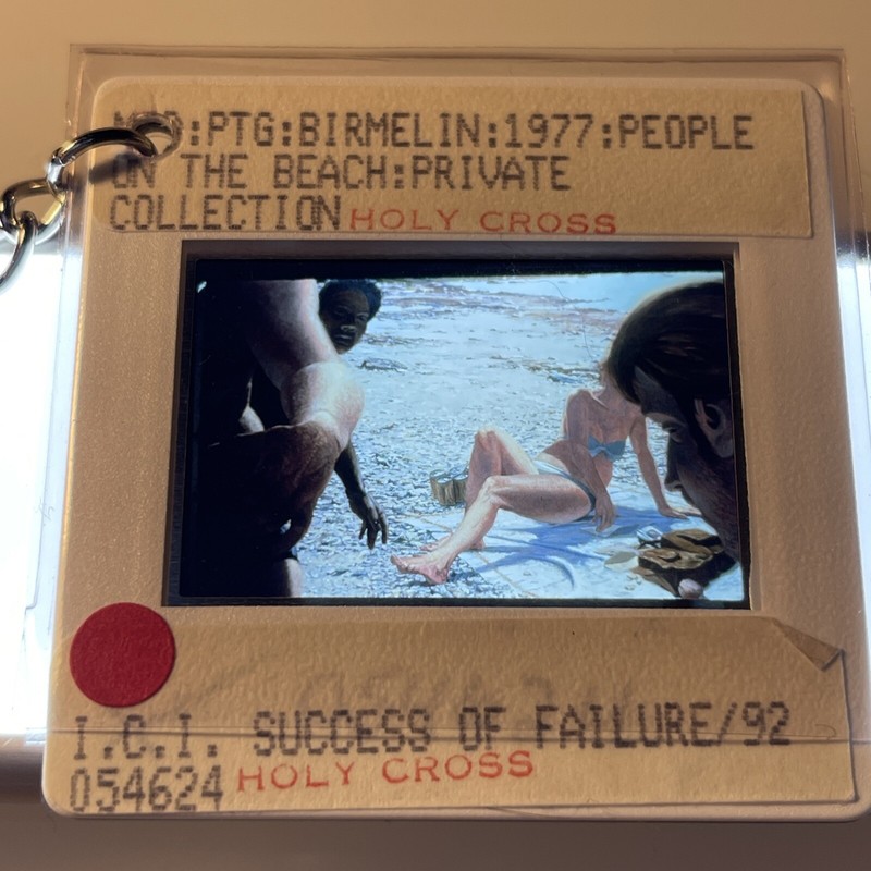 Robert Birmelin “On The Beach” Modern American Art 35mm Slide KEYCHAIN 378