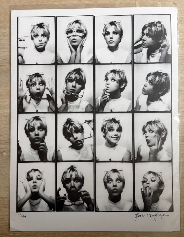 Gerard Malanga Signed Edie Sedgwick Photo Booth art print Lid Magazine