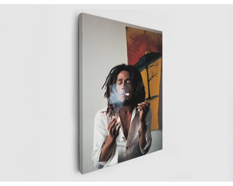Reggae Singer Canvas Print, Jamaican Music Icon Wall Art