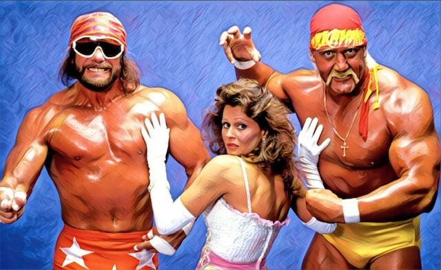 Classic Sports Prints – WWF Macho Hulk Hogan -READY2Hang-Canvas Prints