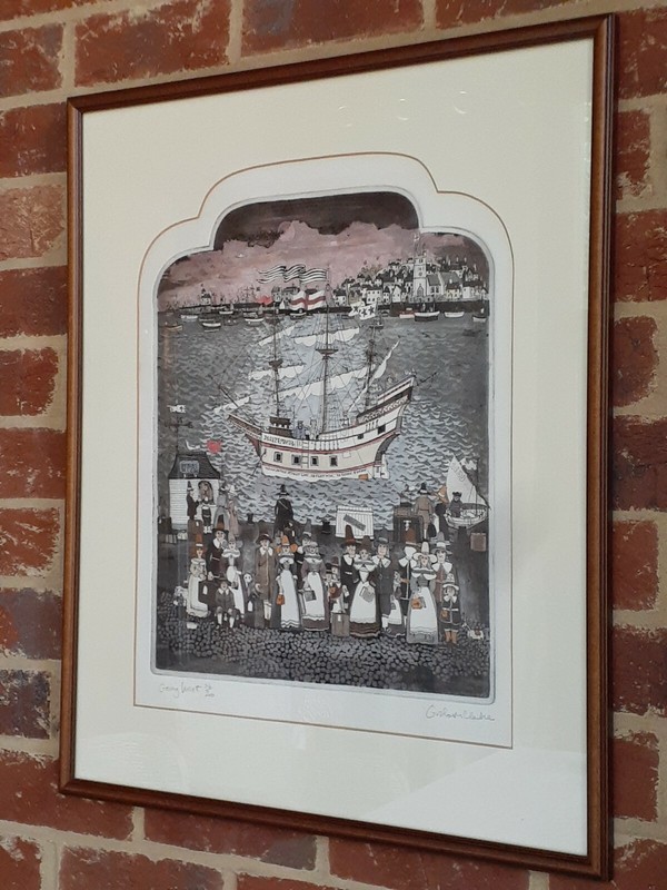 Graham Clarke GOING WEST Signed TITLED Numbered 36/200 Etching PORTFOLIO Framed