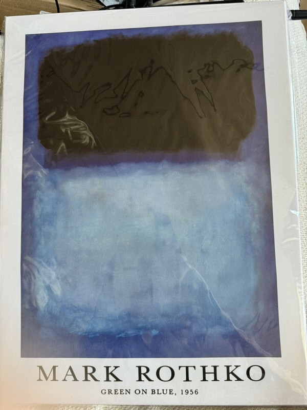 12 X 16 Rothko Print w/text NEW Shipping Included
