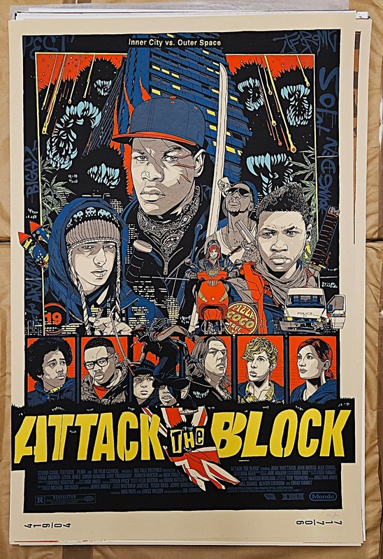 3D – Attack the block by Tyler Stout – Regular – Mondo print – WYSIWYG