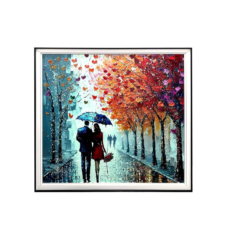 Machine Paper Print Wall Lover Design decor Framed Plastic frame 77x77cm