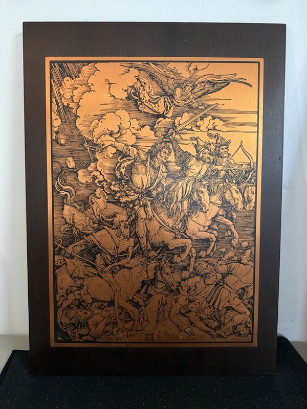 Albrecht Dürer “The Four Horsemen Of The Apocalypse”. Copperplate Engraving