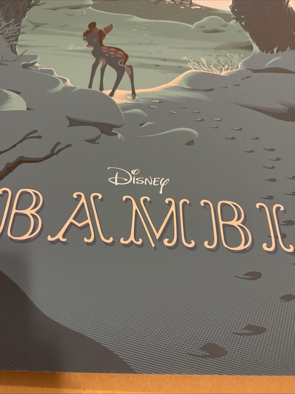 BAMBI (162/400) regular poster print LAURENT DURIEUX 2017 MONDO DISNEY gallery