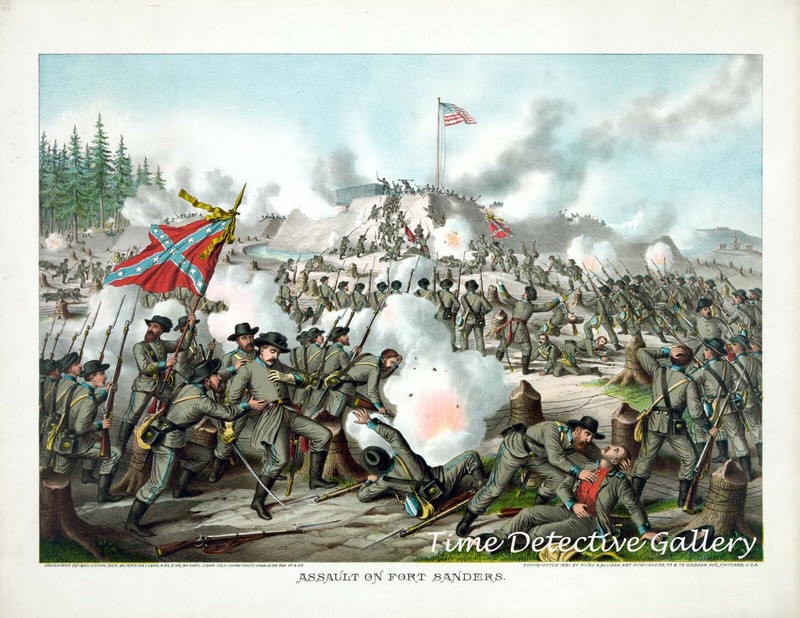 Assault on Fort Sanders, Knoxville, Tennessee - 1863 - Civil War Art Print