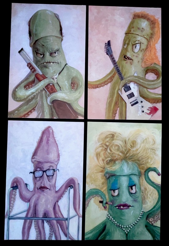 SQUIDBILLIES Art Prints Adult Swim Cartoon Network Early Rusty Lil Granny x/150 gallery