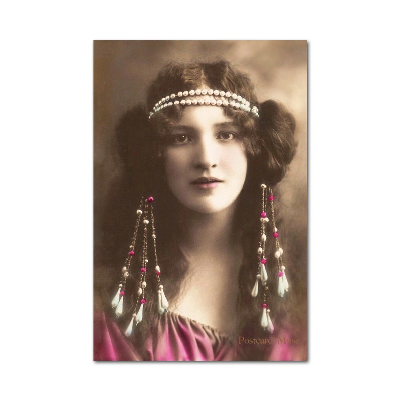 Art Nouveau Actress Vintage Image 4×6 Paper Print
