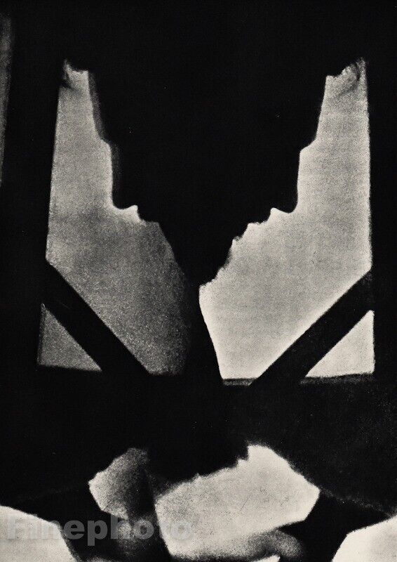 1917/66 Surreal ABSTRACT VORTOGRAPH Ezra Pound By ALVIN LANGDON COBURN Photo Art