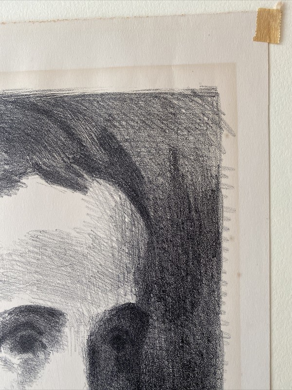 Raphael Soyer (American 1884-1987) "Head of a Girl" 1960 AAA Signed Lithograph gallery