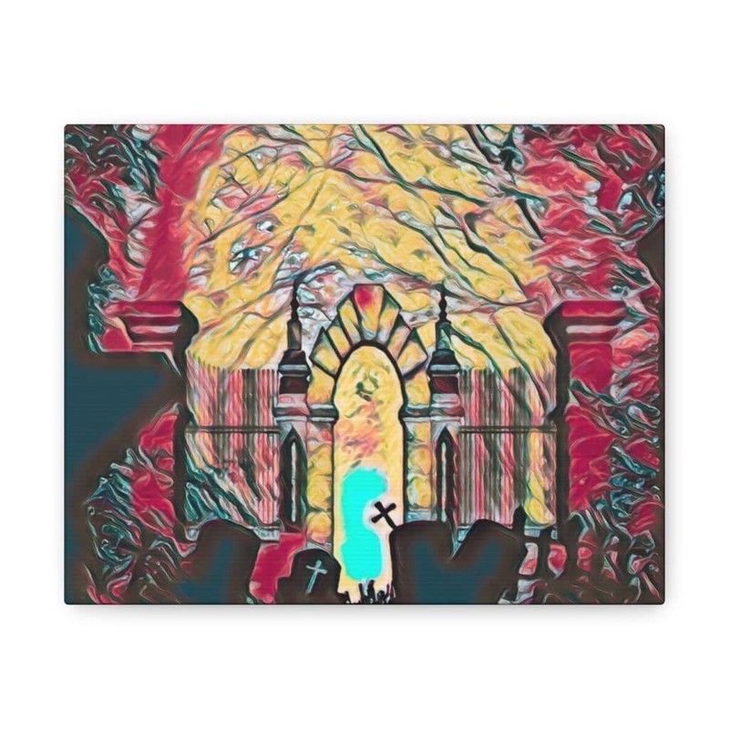 Canvas Gallery Wrap «Gates of Hades» in 7 Sizes