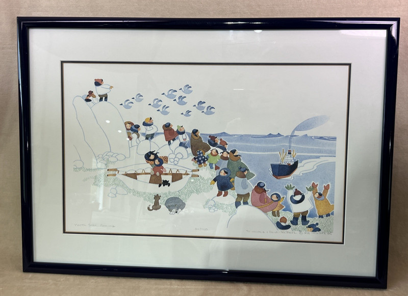 Rie Munoz North Star Coming Signed Alaska Art Print Framed Limited Edition Litho
