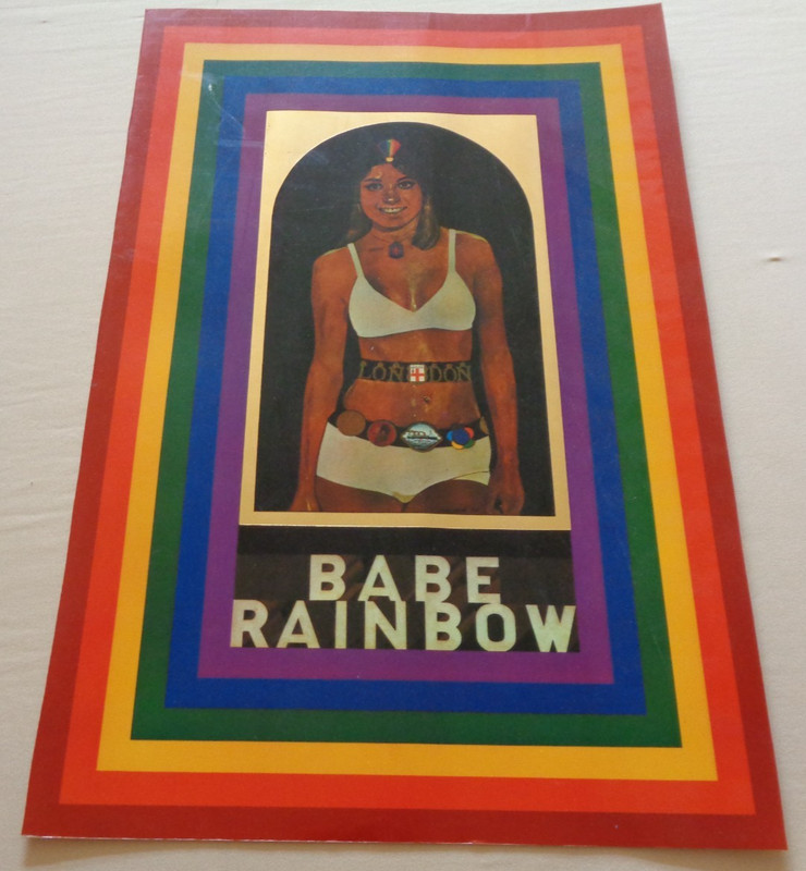 Babe Rainbow by Peter Blake Gold Foil Art Poster 1978 Beautiful Woman Lady Icon gallery