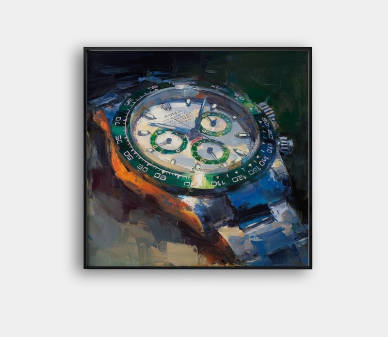 Rolex Watch Framed 24×24 Giclée Art Print Ltd 1/25 Signed COA Rombley A15