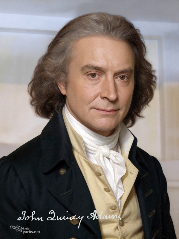 Young JOHN QUINCY ADAMS 1796 Portrait Print based on LIFE MASK AMERICA 250