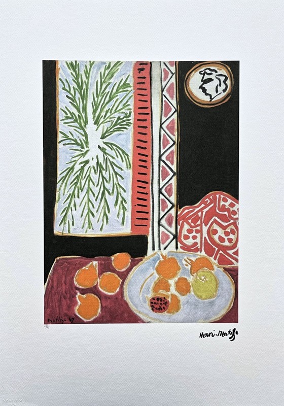 HENRI MATISSE – Still Life with Pomegranates – signed, numbered 22/75,50x70cm