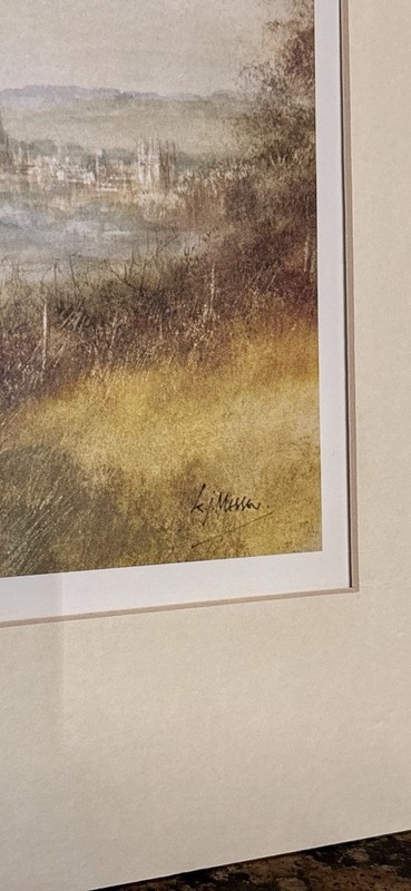 Ken Messer Oxford From Hinksey Hill Signed Print England Landscape Art gallery