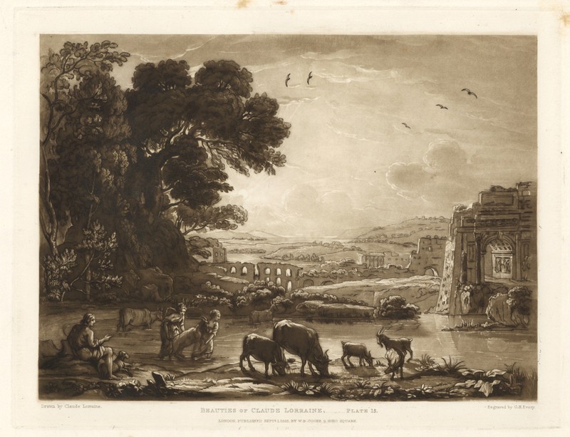 Claude Lorrain engraving – mezzotint 8009445