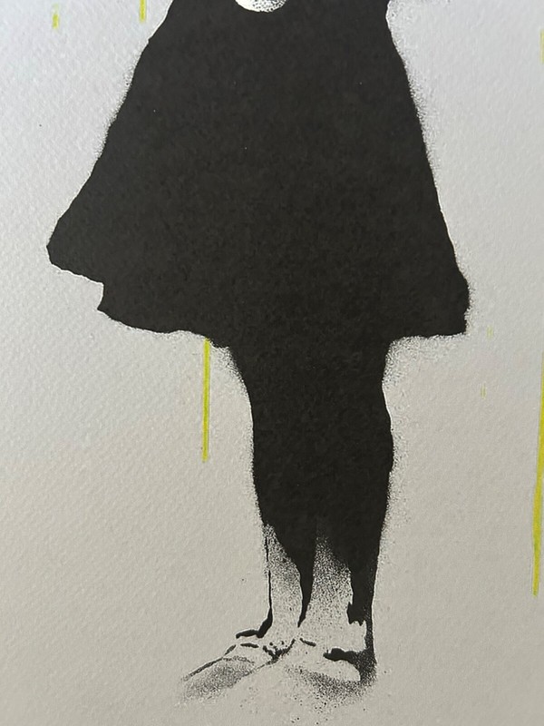 Banksy "Nola, Umbrella Girl" Off Set Lithograph 134/150 gallery
